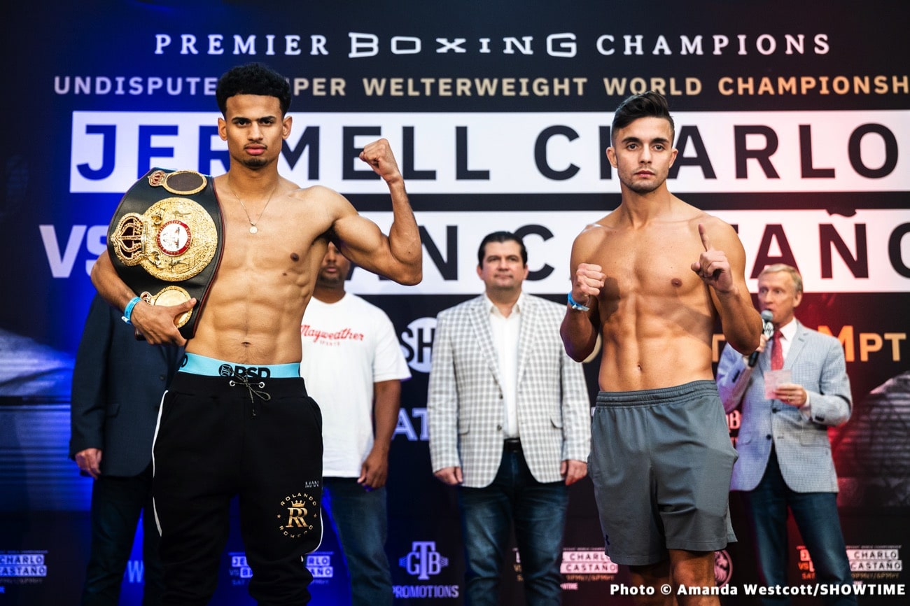 Image: Jermell Charlo 153 vs. Brian Castaño 153.25 - weigh-in results