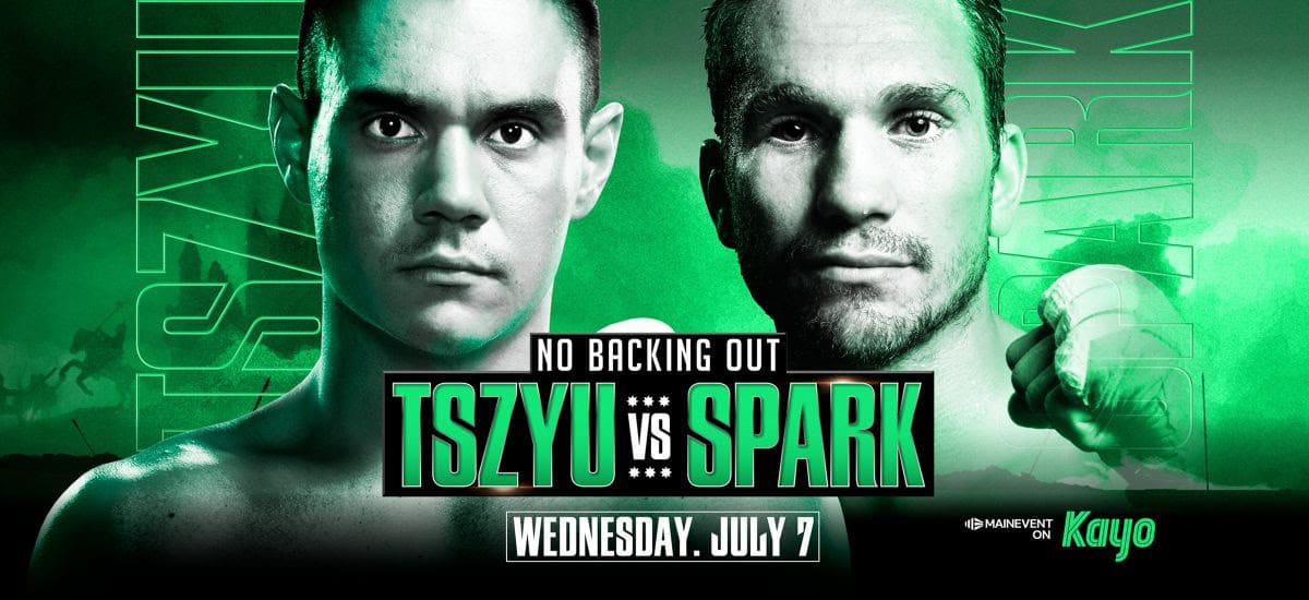 Image: Tim Tszyu vs. Steve Spark this Wednesday, July 7th on ESPN+