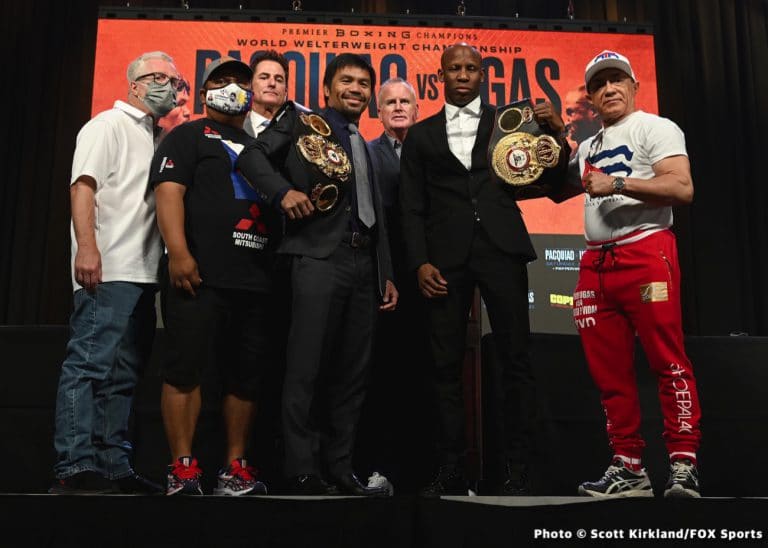 Image: LIVE: Manny Pacquiao & Yordenis Ugas FOX PBC Weigh In