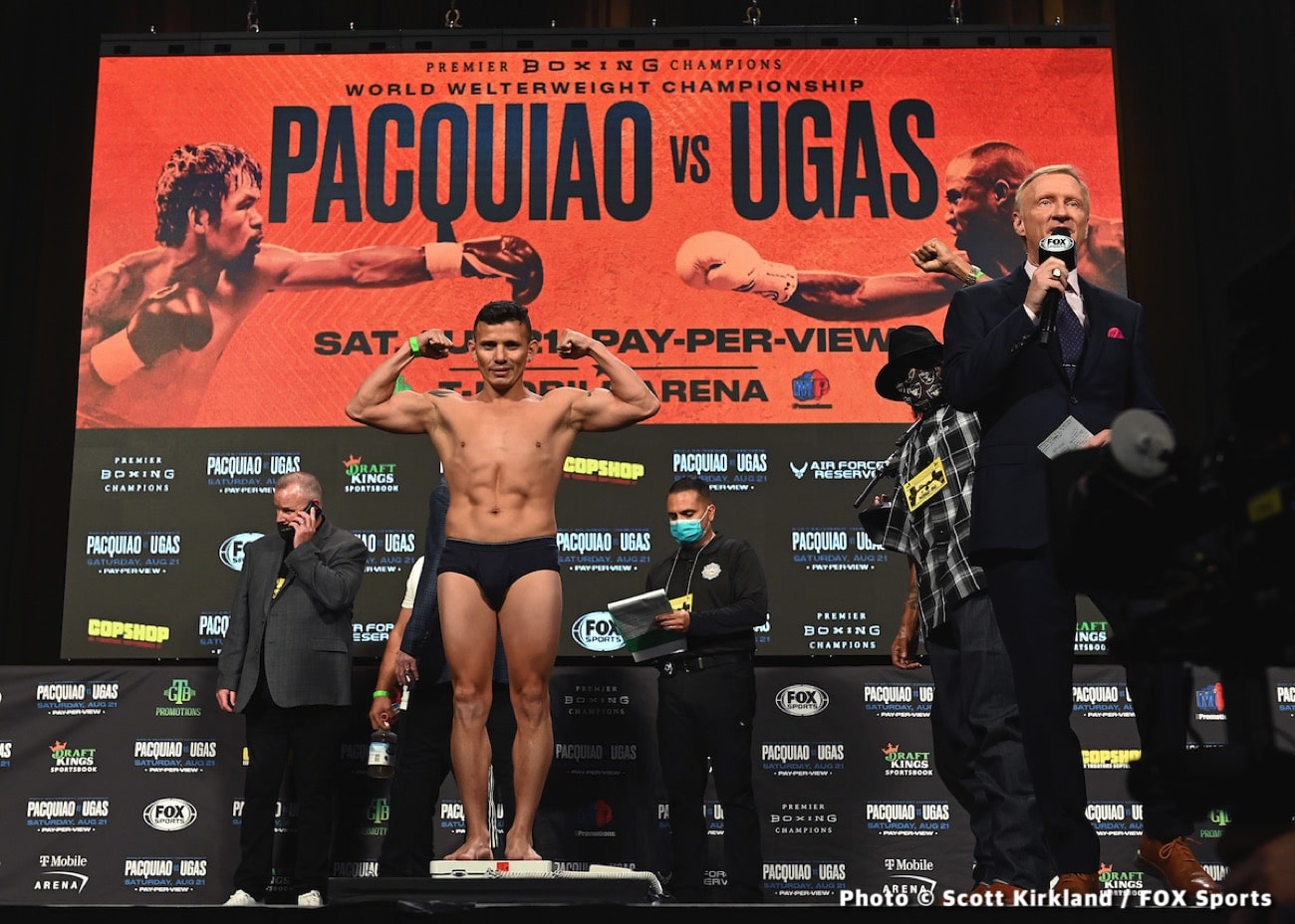 Image: Manny Pacquiao 146 vs. Yordenis Ugas - 147 - weigh-in results