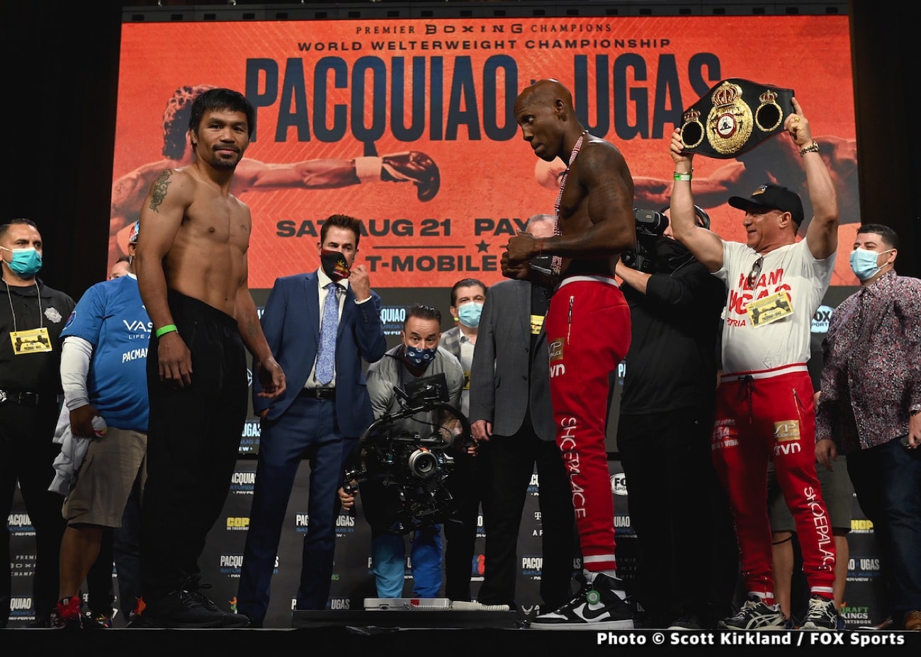 Image: Manny Pacquiao 146 vs. Yordenis Ugas - 147 - weigh-in results