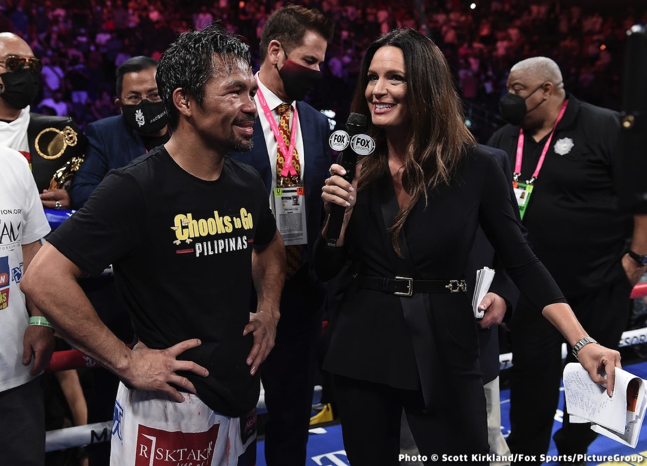 Image: Manny Pacquiao not retiring yet says adviser Sean Gibbons