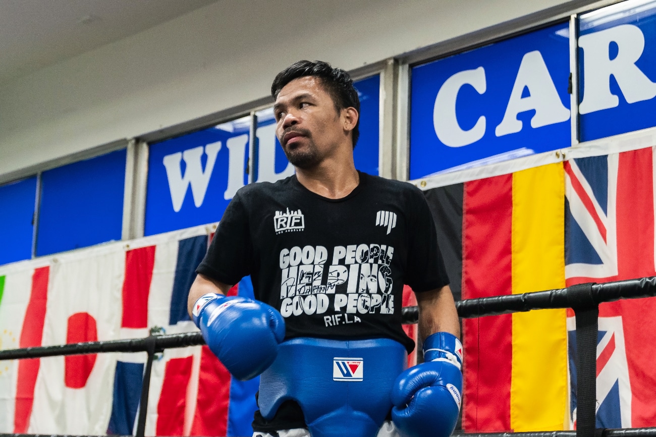 Manny Pacquiao Media Workout Quotes Photos Boxing News Co