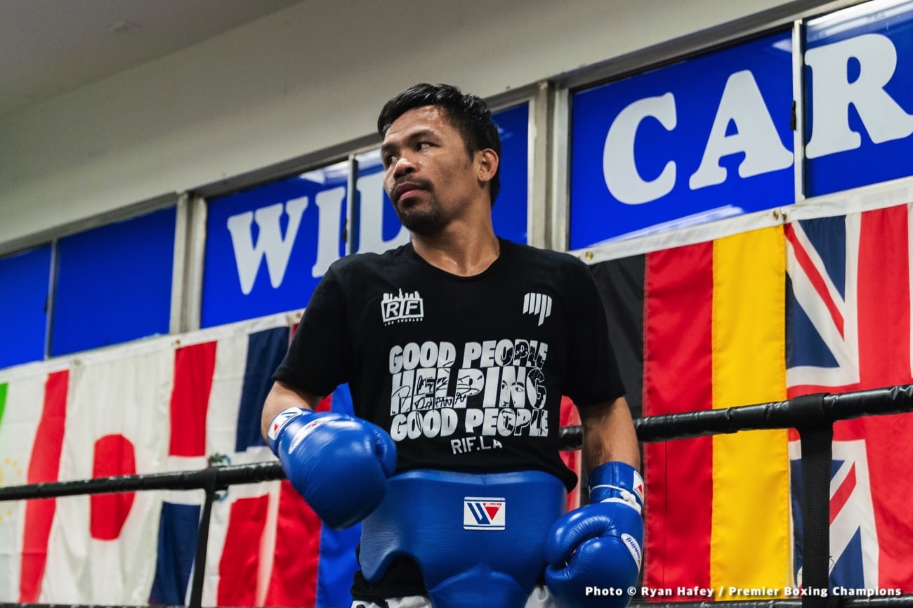 Image: Pac vs Spence: Manny Pacquiao media workout quotes & photos