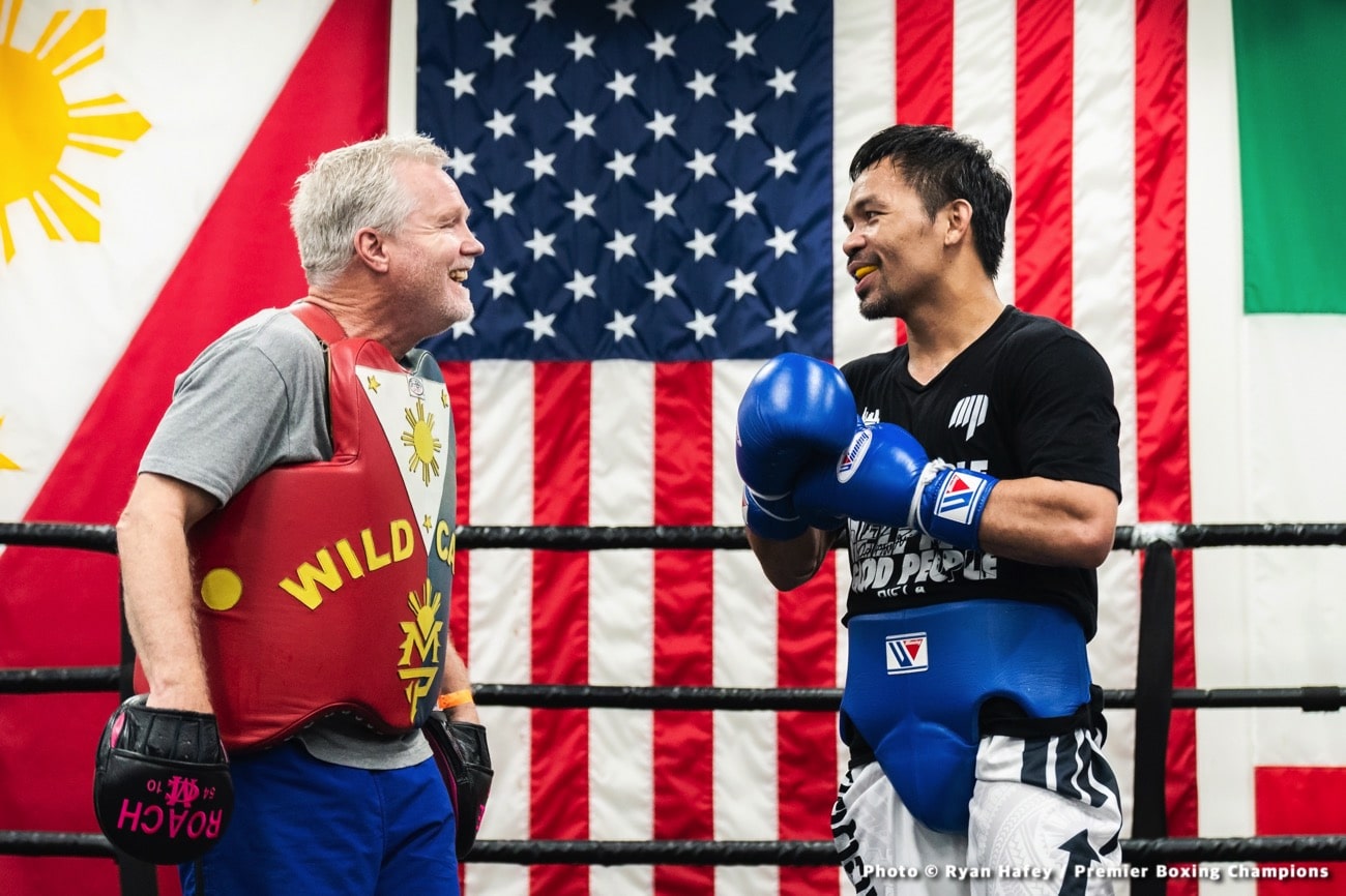 Image: Pac vs Spence: Manny Pacquiao media workout quotes & photos