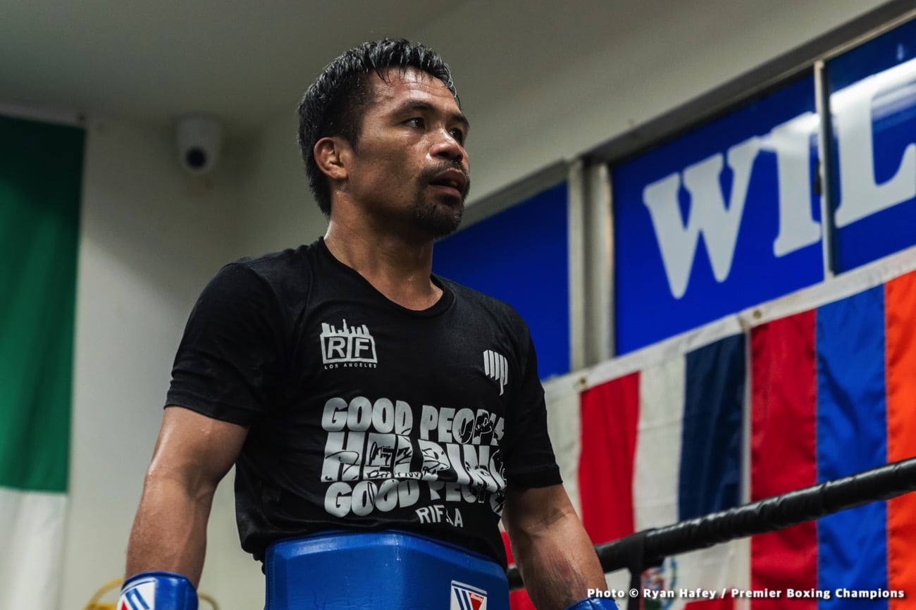 Image: Manny Pacquiao on Mayweather rematch: "He's scared"