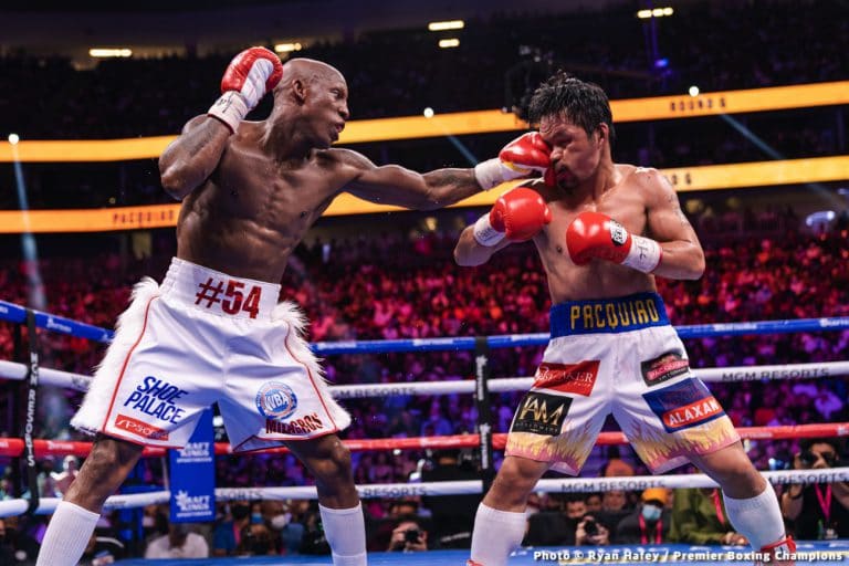 Image: Sean Gibbons: 'Pacquiao's legs weren't working' against Ugas