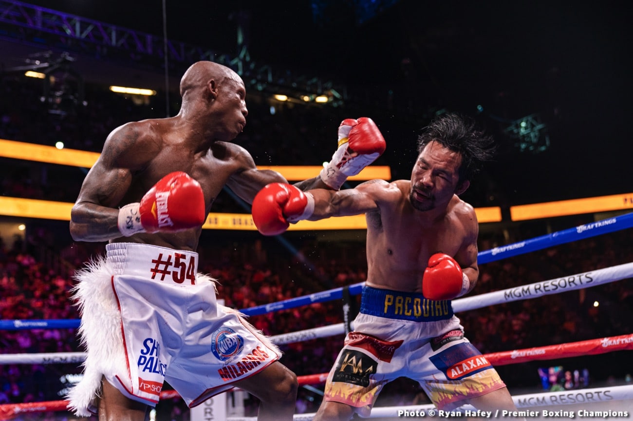 Manny Pacquiao, Robert Guerrero, Victor Ortiz boxing photo and news image
