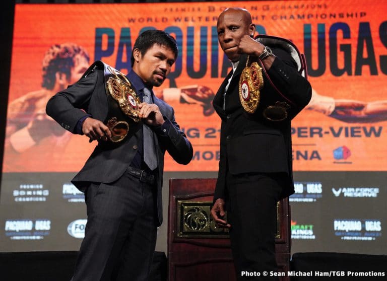 Image: Manny Pacquiao vs. Yordenis Ugas - final press conference quotes