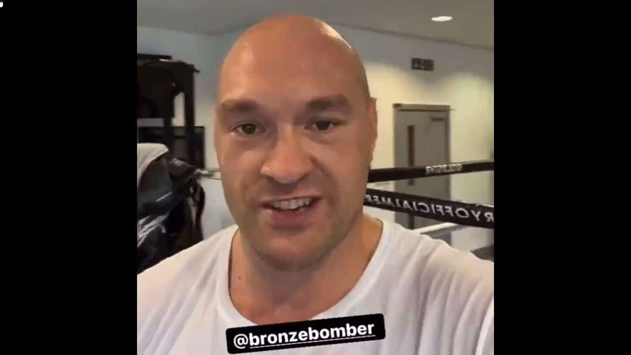 Tyson Fury Looking Angry Sending A Message To Deontay Wilder - Boxing ...
