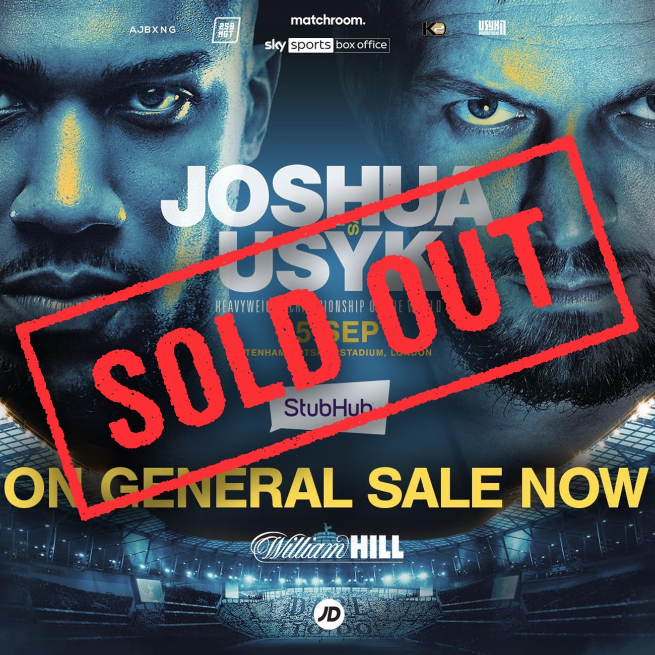 Image: Joshua vs. Usyk tickets already sold out for Sept.25th fight