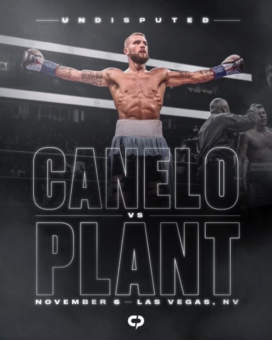Caleb Plant, Canelo Alvarez boxing photo