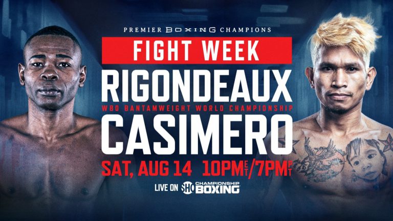 Image: Guillermo Rigondeaux battles John Riel Casimero this Saturday, Aug.14th on Showtime