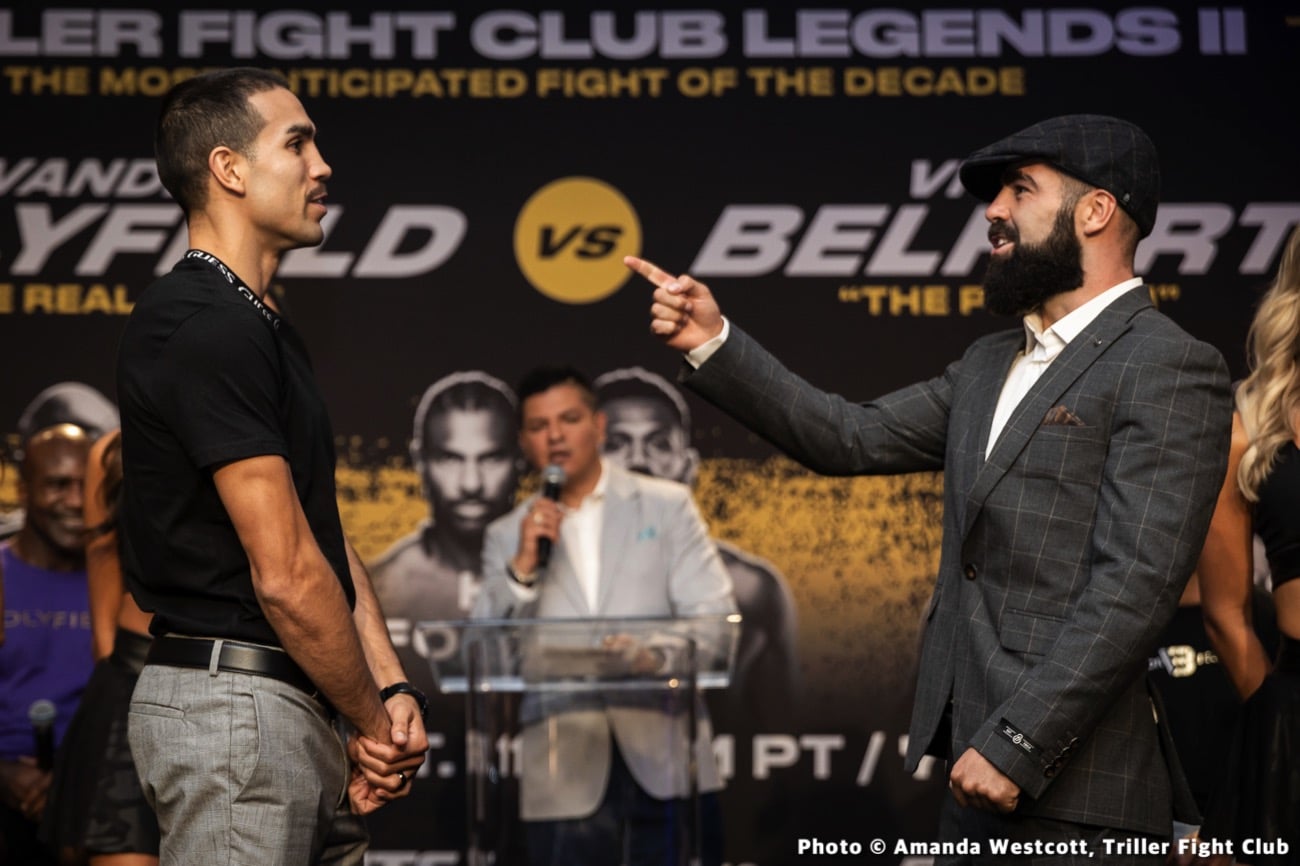 Image: Holyfield v Belfort & Haye v Fournier Weights & Quotes