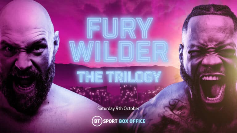 Image: Fury vs Wilder 3 live on BT Sport Box Office