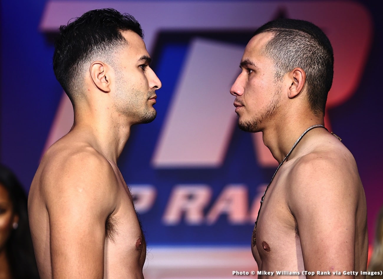 Image: Oscar Valdez 130 vs. Robson Conceicao 129.6 - weigh-in results