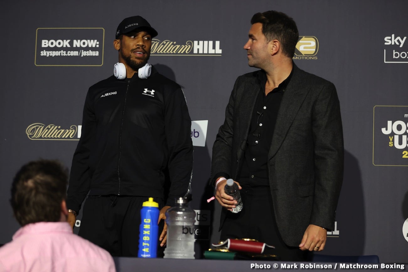 Image: "June is absolutely" when Joshua - Usyk 2 happens says Eddie Hearn