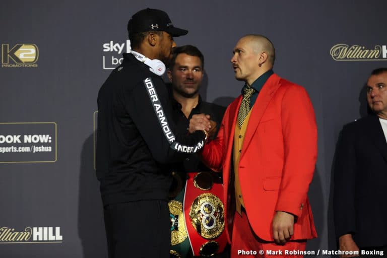 Image: Why did Joshua say Wilder stops Fury? AJ vs. Usyk press conference = Boring