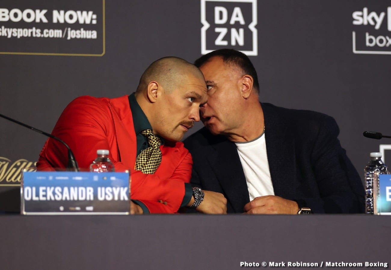 Image: Usyk's promoter predicts more contract problems from Tyson Fury tomorrow