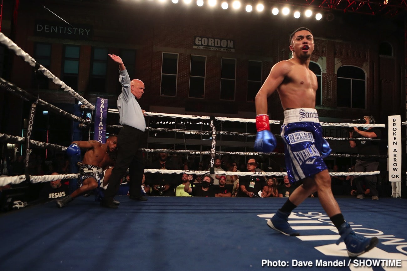 Image: Boxing Results: Jarico O’Quinn Stopped by Saul “The Beast” Sanchez in First on ShoBox!