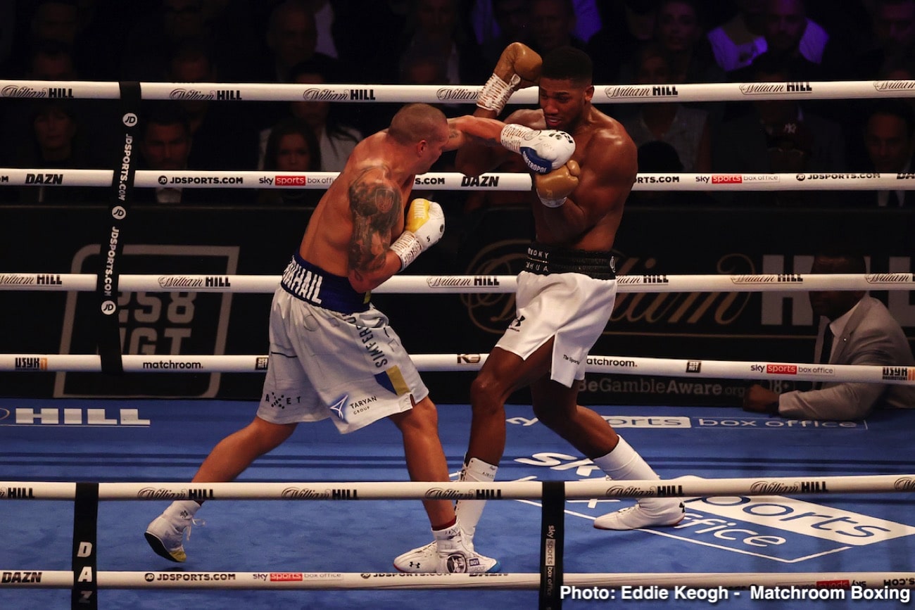 Image: Joshua says he didn't want to "hurt" Usyk in first fight