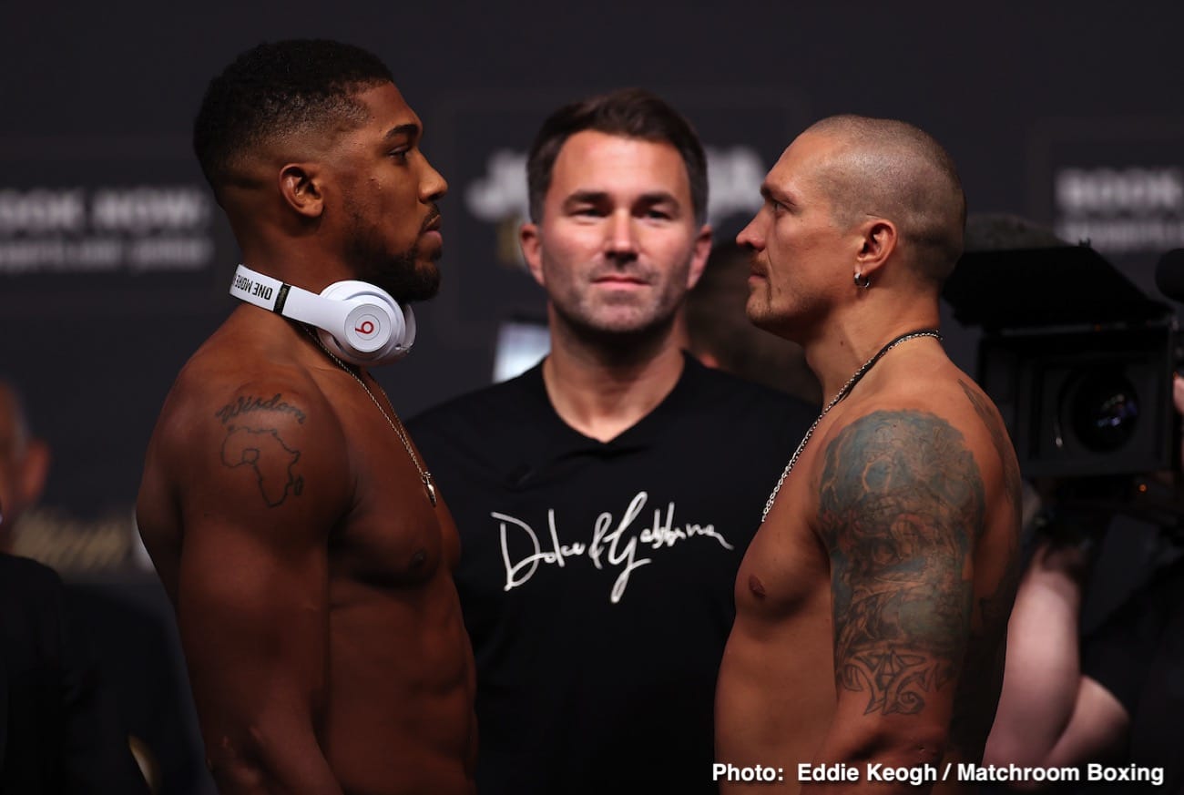 Image: Oleksandr Usyk NOT worried if Anthony Joshua is more aggressive in rematch