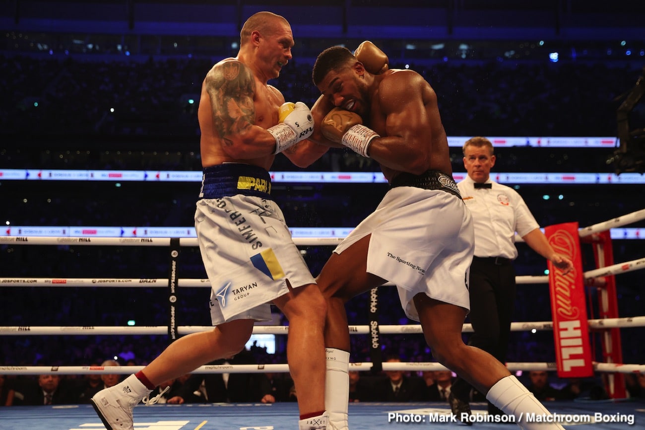 Image: Anthony Joshua vs. Oleksandr Usyk rematch in March or April 2022, possibly London says Eddie Hearn
