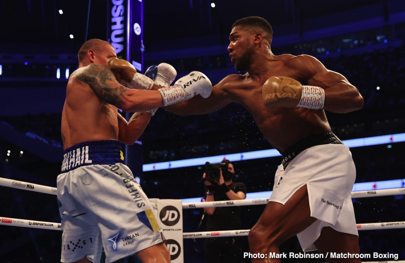 Image: Eddie Hearn says Joshua vs. Usyk rematch likely in UK next February