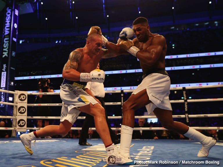 Image: Anthony Joshua too "chinny" to beat Oleksandr Usyk in rematch says Bob Arum