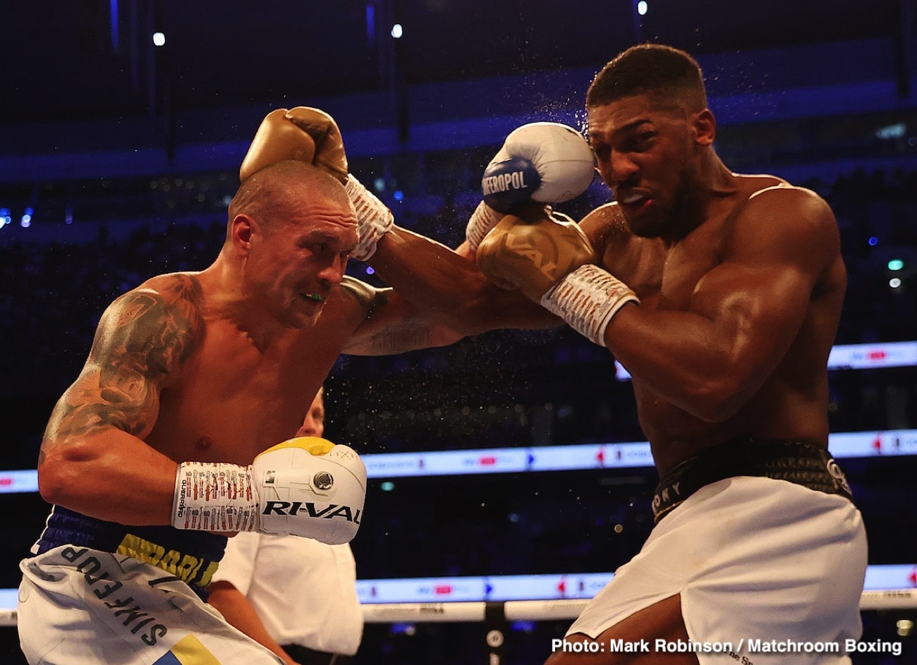 Anthony Joshua, Alexander Usyk, Lawrence Okolie boxing photo and news image