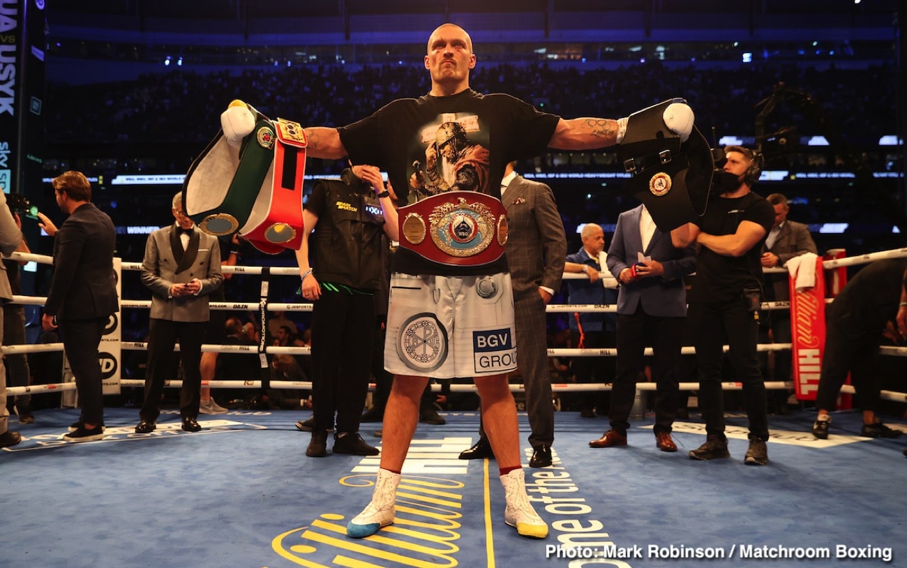 Image: Usyk wants Tyson Fury, but focused on Joshua for now
