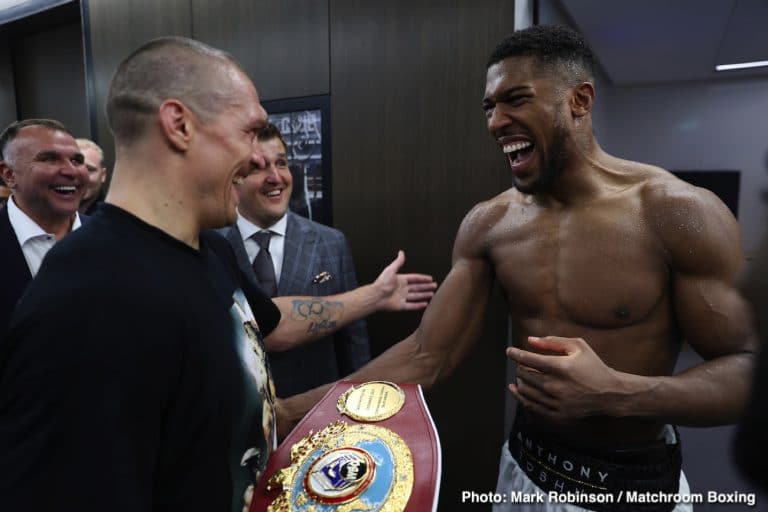 Image: Anthony Joshua tells Usyk: 'Now I know how to beat you'