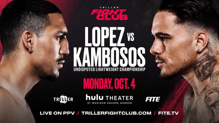 Image: Teofimo Lopez vs. George Kambosos Jr. priced at $49.99 on pay-per-view on Oct.4th