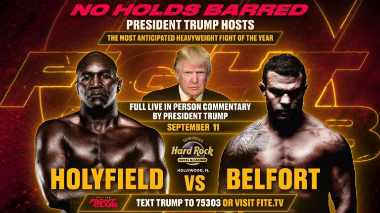 Image: Watch LIVE: Evander Holyfield - Belfort With Commentary From Donald Trump