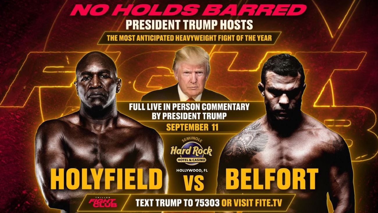 Image: LIVE: Holyfield, Trump & Belfort Presser