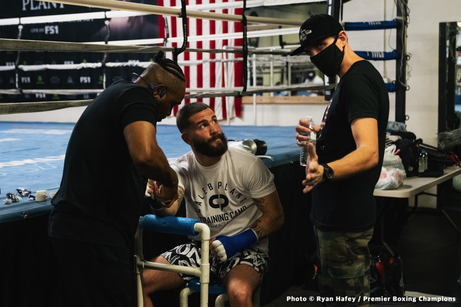 Image: Caleb Plant Las Vegas Workout Quotes And Photos - Canelo vs Plant