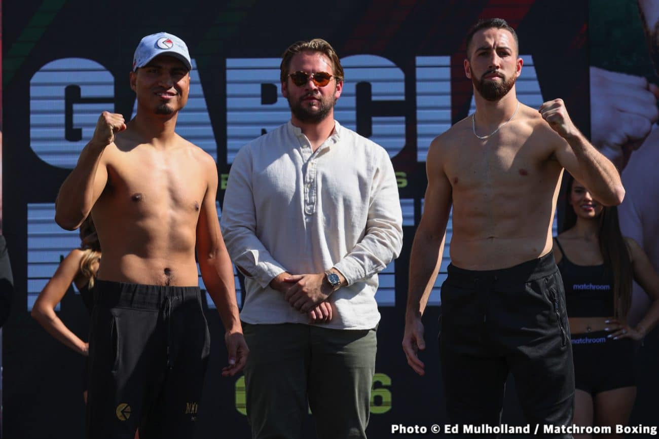 Image: Garcia vs. Martin Official DAZN Weigh In Results