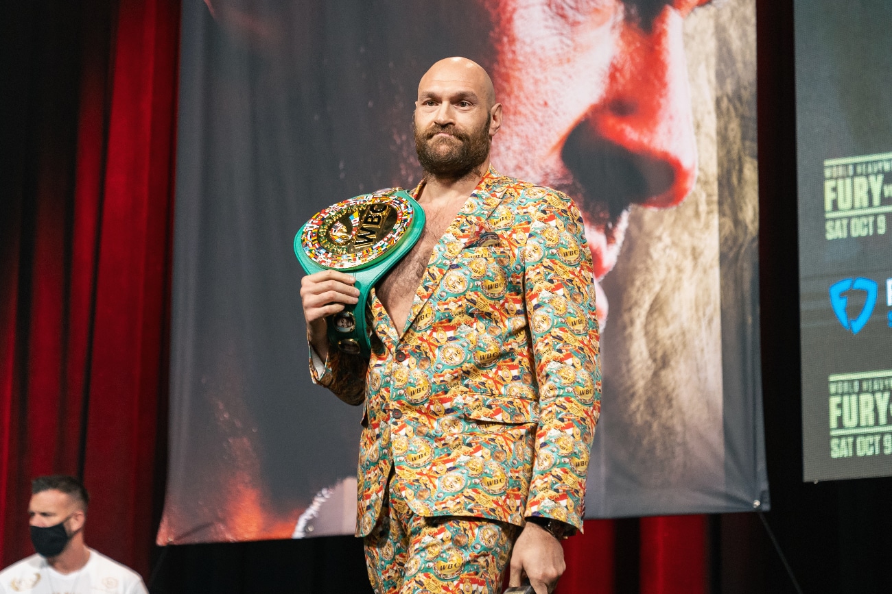 Image: Tyson Fury heated up after press conference with Deontay Wilder