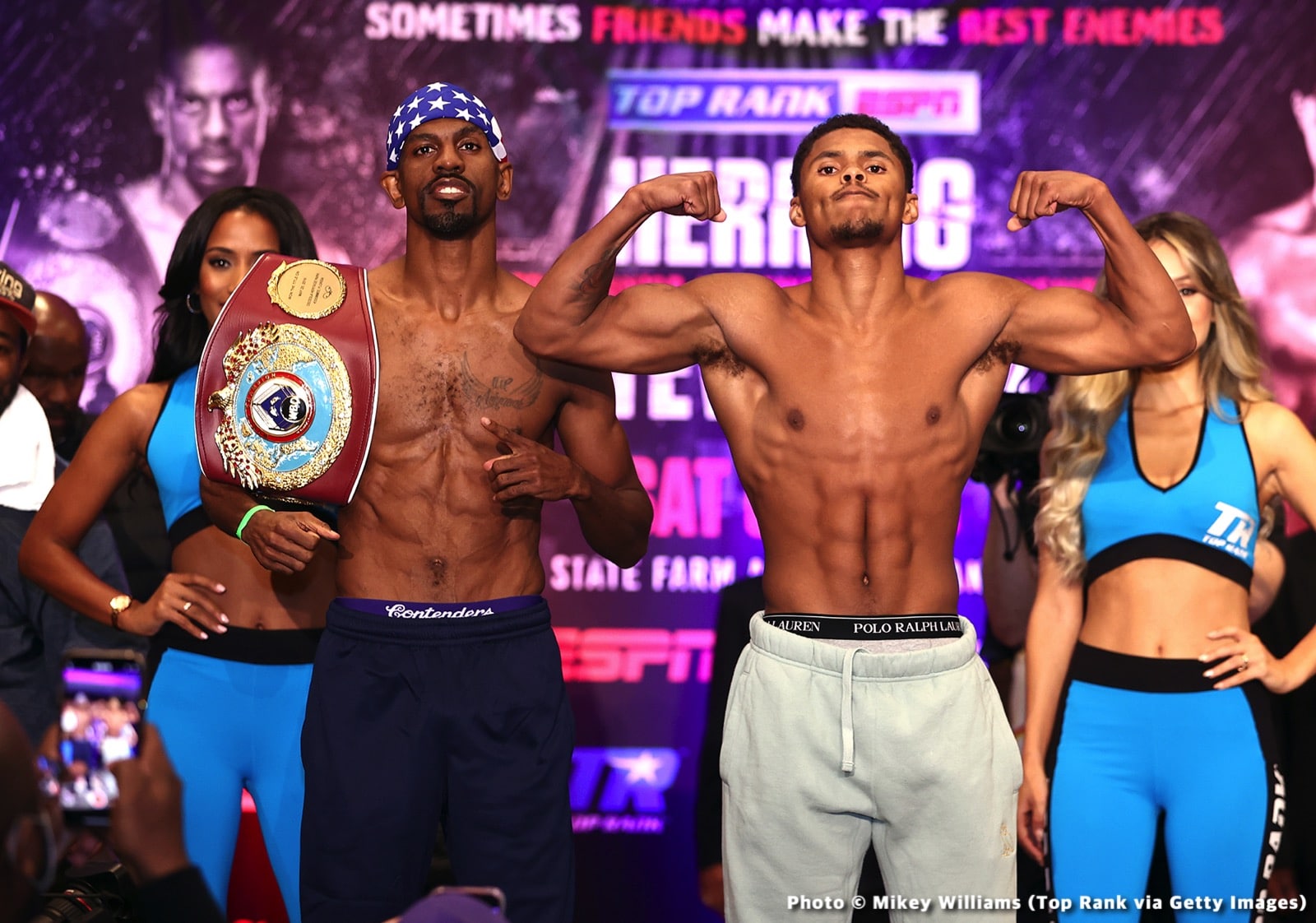 Image: Jamel Herring 129.8 vs. Shakur Stevenson 130 - Weigh-in results & photos / quotes