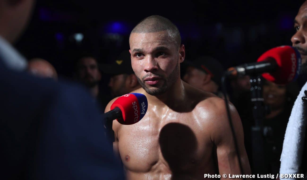 Image: Chris Eubank Jr. reacts to Liam Williams weaseling out of fight