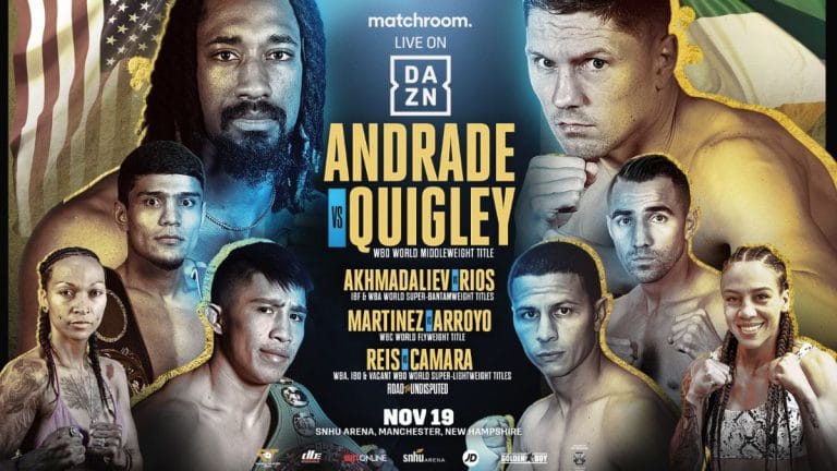 Image: Demetrius Andrade faces Jason Quigley on Nov.19th on Dazn