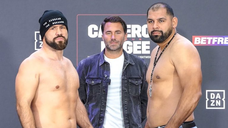 Image: Alen Babic 214.3 vs. Eric Molina 257 - weigh-in results