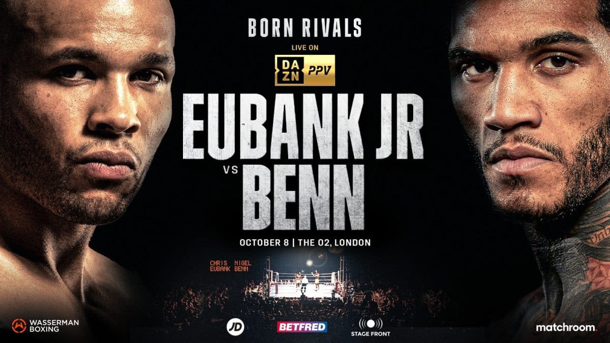 Image: Chris Eubank Jr battles Conor Benn on Oct.8th on DAZN pay-per-view in London