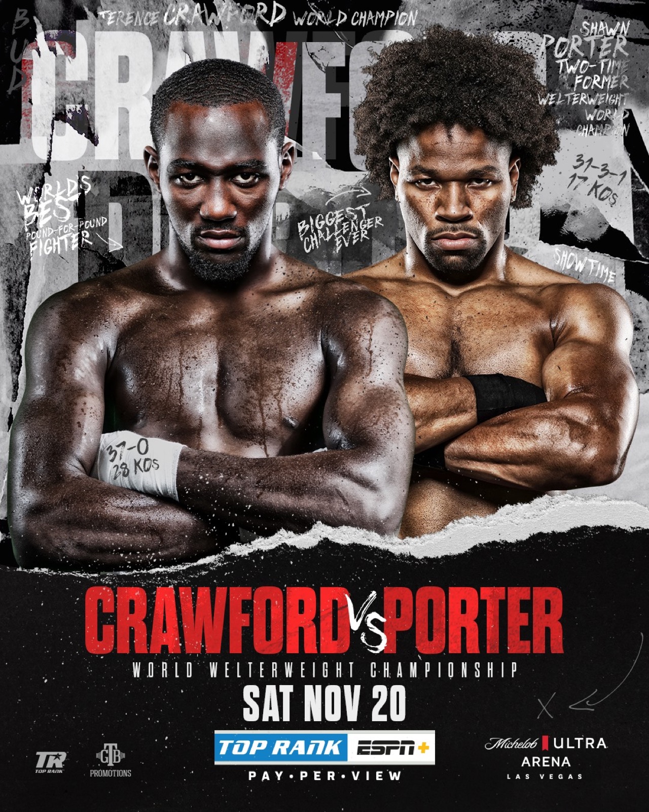 Shawn Porter, David Benavidez, Terence Crawford boxing photo and news image