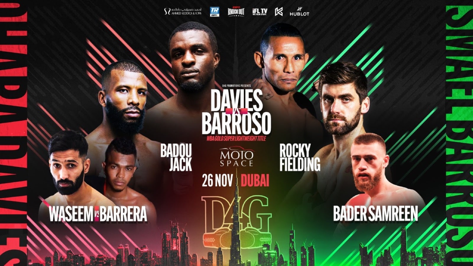Image: Badou Jack, Rocky Fielding, Ohara Davies back in action on Nov 26. in Dubai