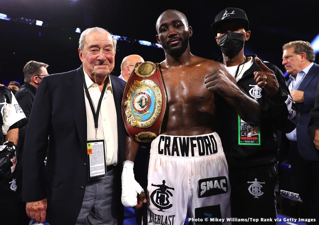 Image: Crawford leaving Arum, says "I'm moving forward with my career"