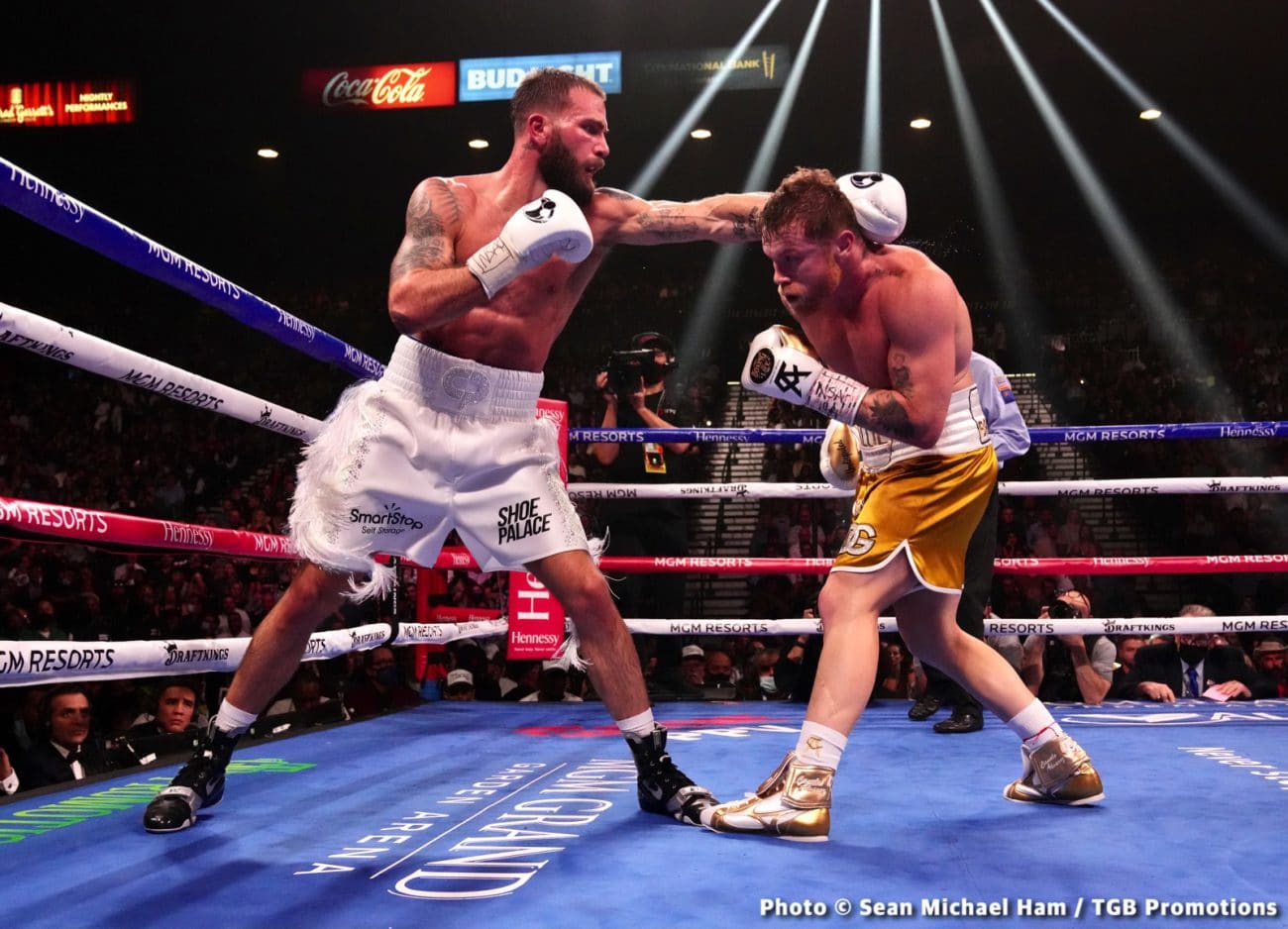 Canelo Alvarez, Keith Thurman boxing photo