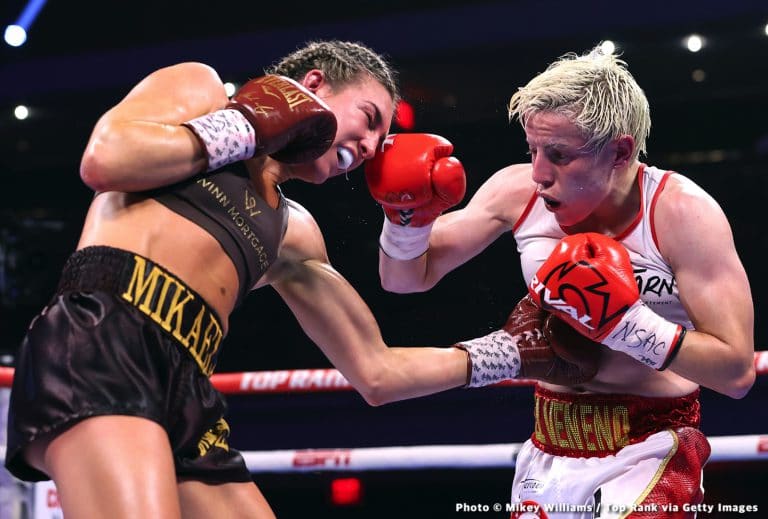 Image: Boxing Results: Mikaela Mayer Wins in a War over Maiva Hamadouche for unification!