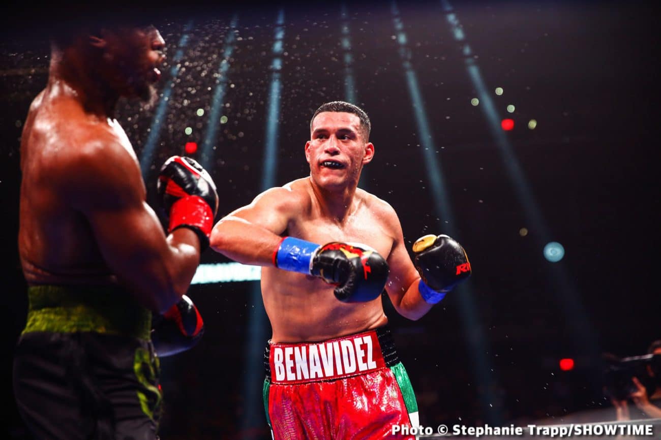 David Benavidez, Canelo Alvarez boxing photo
