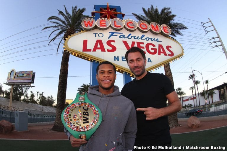 Image: Devin Haney will go to Australia for George Kambosos fight says Eddie Hearn